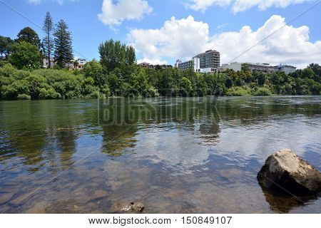 Waikato River Passing Through Hamilton, New Zealand
