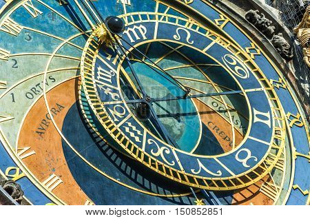 The astronomical clock in Prague 