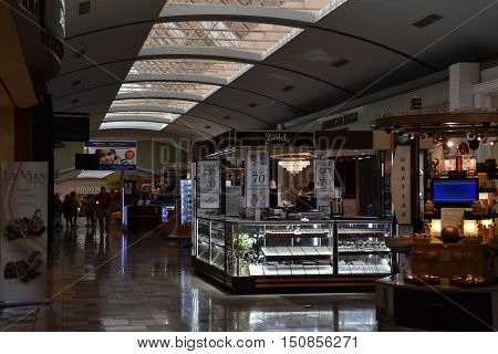 HURST, TX - SEP 19: North East Mall in Hurst, Texas, as seen on Sep 19, 2016. It is a super-regional enclosed mid to high end shopping mall.