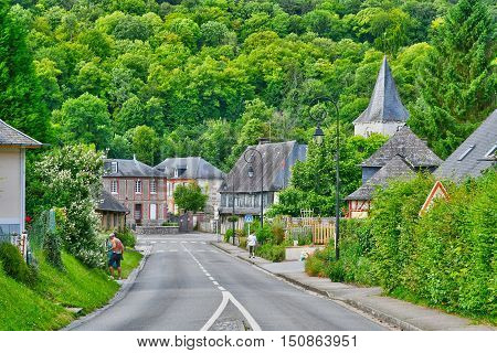 Saint Wandrille Rancon France - june 22 2016 : the small village