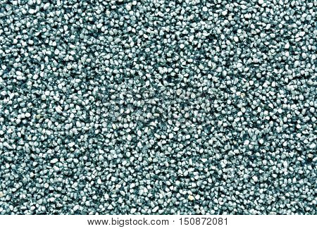Cyan Wall Covering With Smal Lstones