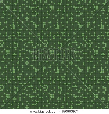 vector illustration seamless pattern small green squares