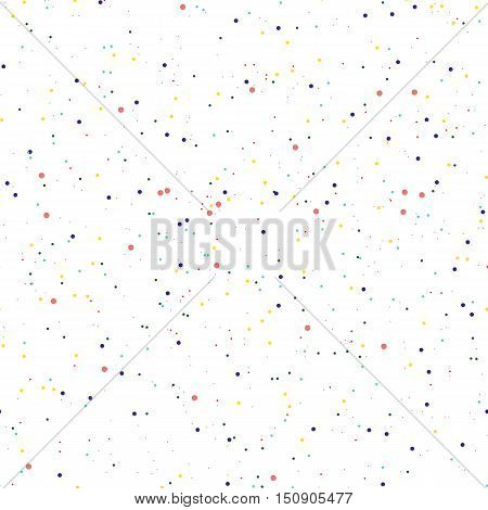 Vector illustration seamless pattern little colored circles