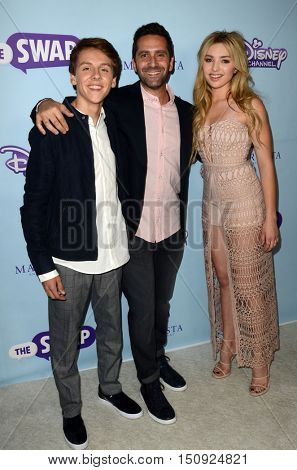 LOS ANGELES - OCT 5:  Jacob Bertrand, Jay Karas, Peyton List at the 