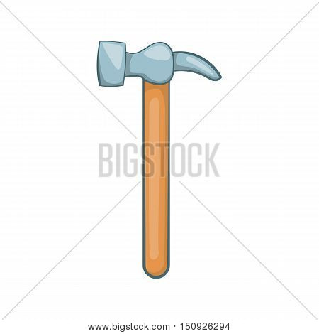 Carpenter hammer icon. Cartoon illustration of hammer vector icon for web design