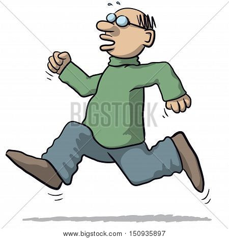 Illustration Of A Man Running