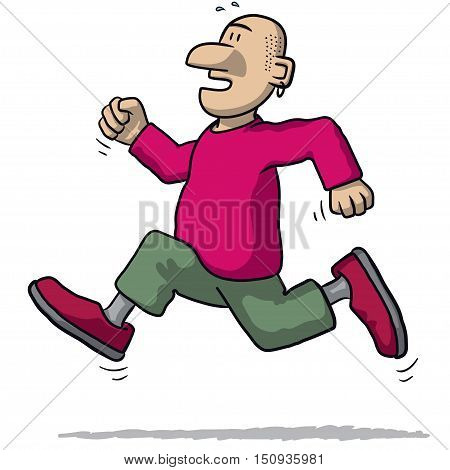 Illustration Of A Man Running