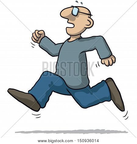 Illustration Of A Man Running