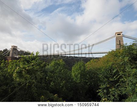 Clifton Suspension Bridge In Bristol