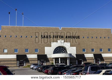 Indianapolis - Circa October 2016: Saks Fifth Avenue Mall Location. Saks is a luxury department store owned by the Hudson's Bay Company II