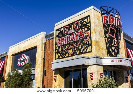 Indianapolis - Circa October 2016: TGI Friday's Restaurant Location. TGI Fridays offers great food and amazing drinks IV