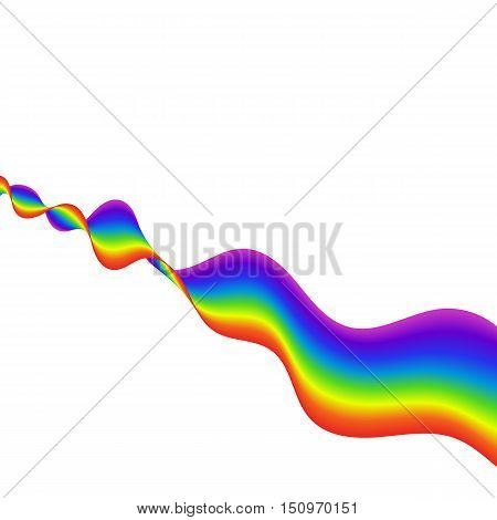Abstract Rainbow Colorful Strip / Wave / Curve / Line