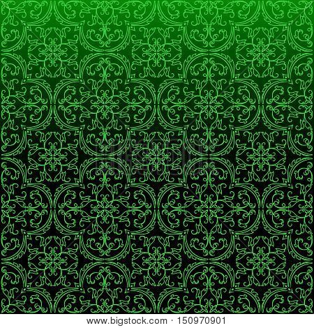 Seamless Damask Background Pattern Design And Wallpaper Made Of Turkish Texture Ceramic Tiles In Vec