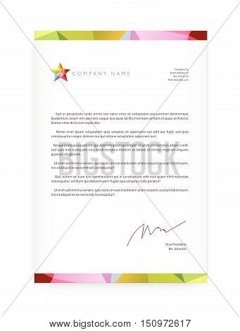 Triangular Letter Pad Visual Identity Vector & Photo (Free Trial) | Bigstock