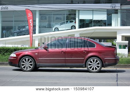 CHIANGMAI THAILAND - OCTOBER 2 2016: Private Car Volkswagen Passat. On road no.1001 8 km from Chiangmai city.