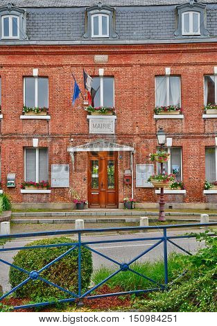 Cleres France - june 23 2016 : the city hall