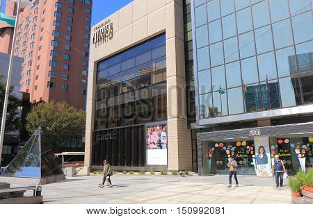 KANAZAWA JAPAN - OCTOBER 7, 2016: Unidentified people visit ATRIO department store Kanazawa Japan