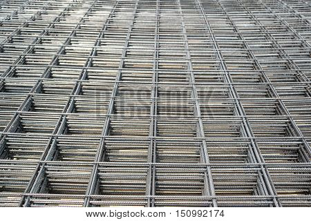 Steel Bars Stacked For Construction, background, industry