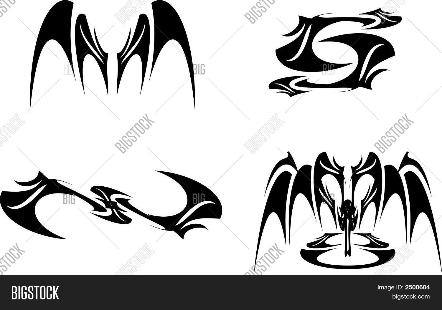 Bat Wings.Eps Vector & Photo (Free Trial) | Bigstock