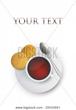 tazza di tè - illustrazione vettoriale