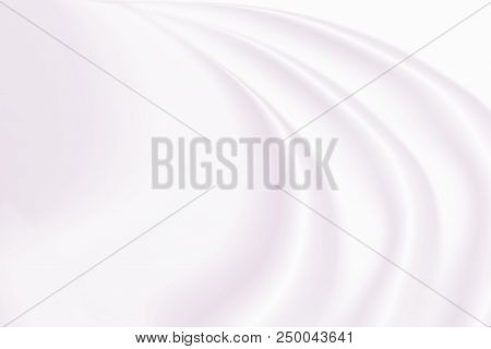 White Silk Or Satin Luxury Cloth Texture Background, Smooth Elegant Color Rose Fabric Bed Sheet Text