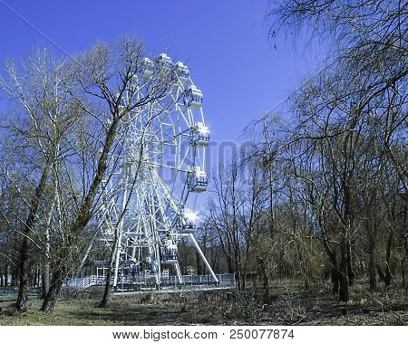 Pictured In The Photo Ferris Wheel In The Park