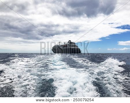 St Helena Island, South Atlantic - Aril 3 2018 - Silversea Luxury Silver Cloud, Refurbished As Exped
