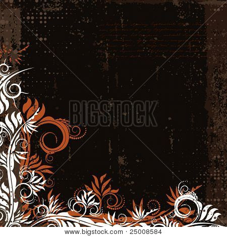 Floral background. Vector.