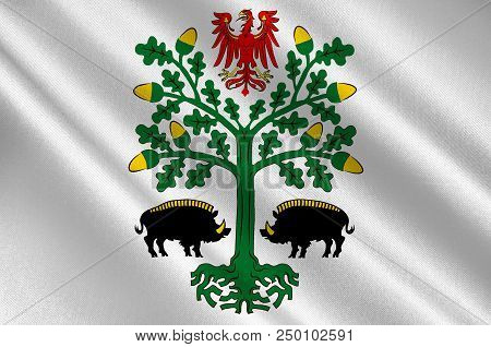 Flag Of Eberswalde Is A Major Town And The Administrative Seat Of The District Barnim In Brandenburg