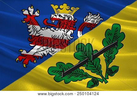 Flag Of Kassel In Hesse, Germany