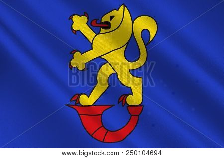 Flag Of Gifhorn Is A Town And Capital Of The District Of Gifhorn In The East Of Lower Saxony, German