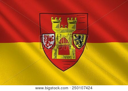 Flag Of Euskirchen Is A Town In North Rhine-westphalia, Germany, Capital Of The District Euskirchen.