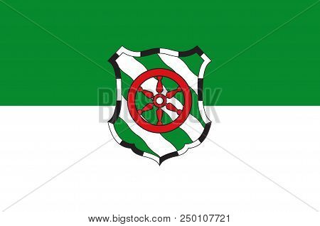 Flag Of Guetersloh Is A City In North Rhine-westphalia, Germany. 3d Illustration