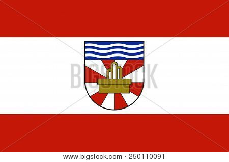 Flag Of Oberzissen Is A Municipality In The District Of Ahrweiler, In Rhineland-palatinate, Germany.