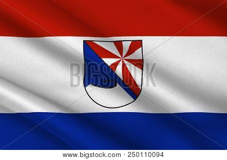 Flag Of Niederzissen Is A Municipality In The District Of Ahrweiler, In Rhineland-palatinate, German