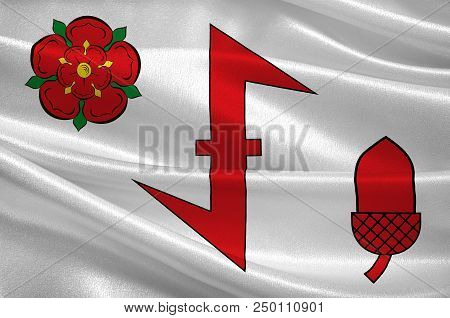 Flag Of Idar-oberstein Is A Town In The Birkenfeld District In Rhineland-palatinate, Germany. 3d Ill