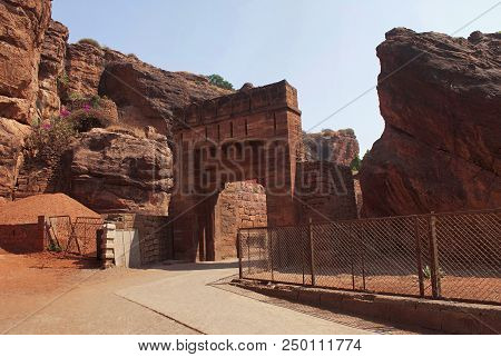 Entance Of The Badami Fort, North, Badami, Karnataka India
