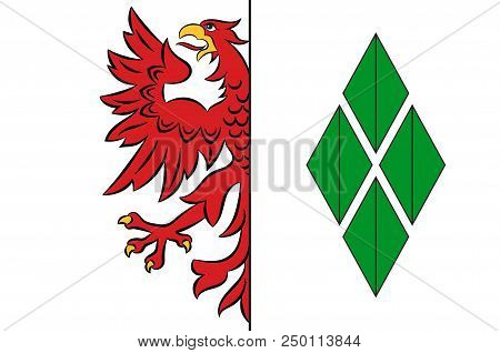 Flag Of Stendal Is A Town In Saxony-anhalt, Germany. It Is The Capital Of Stendal District. 3d Illus