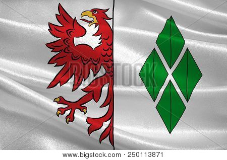 Flag Of Stendal Is A Town In Saxony-anhalt, Germany. It Is The Capital Of Stendal District. 3d Illus