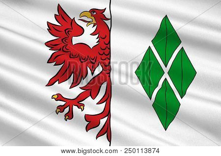 Flag Of Stendal Is A Town In Saxony-anhalt, Germany. It Is The Capital Of Stendal District. 3d Illus