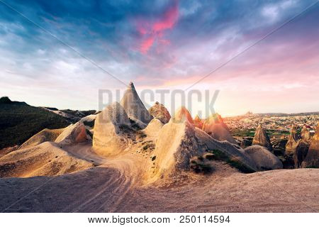 Amazing day in Cappadocia, Turkey. Landscape photography