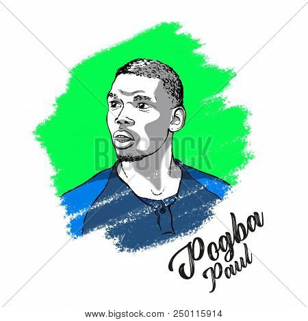 Russia, Moscow - June 13, 2018: Paul Pogba, French Soccer Player.