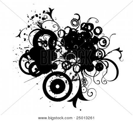 elemento grunge astratto