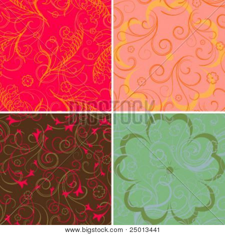 vettore di swatch Seamless pattern