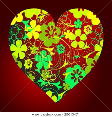 cuore floreale
