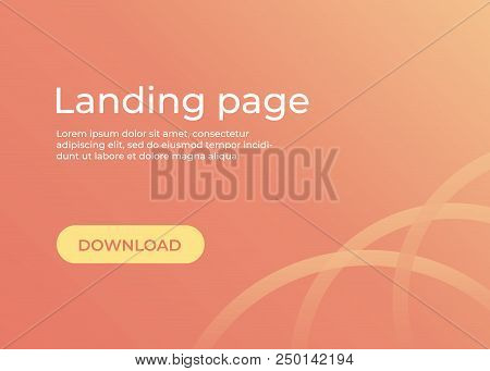 Landing Page Template. Website Template For Websites And Apps. Landing Page Vector Design Ui