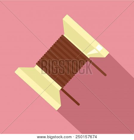 Magnetic Spring Coil Icon. Flat Illustration Of Magnetic Spring Coil Vector Icon For Web Design