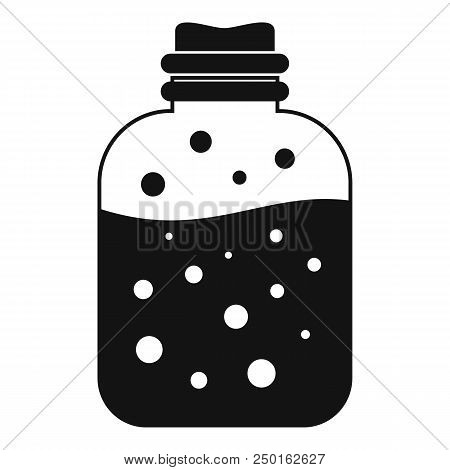 Dark Potion Icon. Simple Illustration Of Dark Potion Vector Icon For Web Design Isolated On White Ba