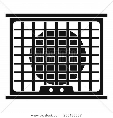 Air Conditioner Compressor Icon. Simple Illustration Of Air Conditioner Compressor Vector Icon For W