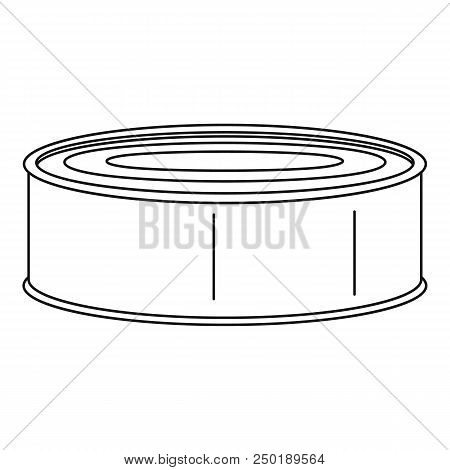Fish Tomato Tin Can Icon. Outline Fish Tomato Tin Can Vector Icon For Web Design Isolated On White B
